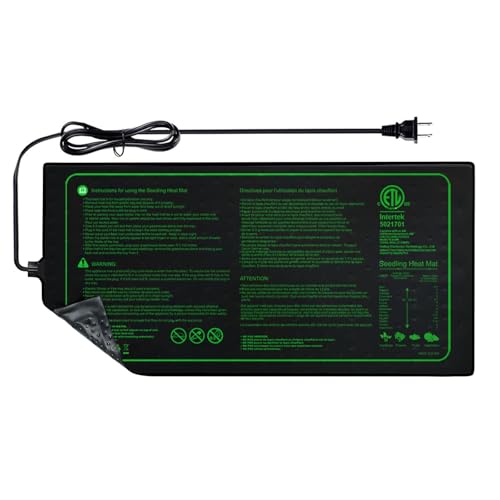 Upgrade 48"x20" Durable Waterproof Seedling Heat Mat with ETL Certified, Warm Hydroponic Heating Pad for Germination,Indoor Plant Gardening and Cutting, Brewing and Seed Starting Greenhouse by Ruyyi - Used condition - US$22.50
