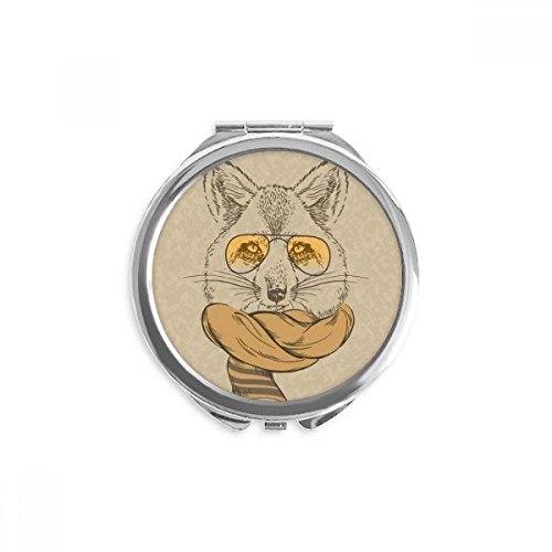 Miroir de maquillage loup doux britannique rond pour vos retouches en voyage et soirée