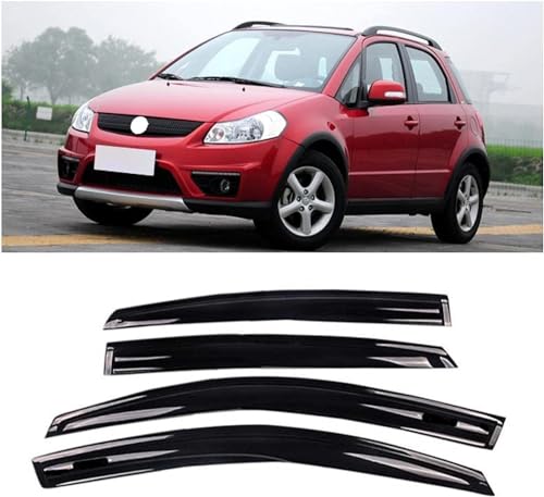 Déflecteurs pour Suzuki SX4 2007-2010 : lot de 4 visières de fenêtre latérale
