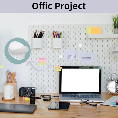 612 Pcs(306 Pairs) 15mm Dianeter Hook and Loop Dots,Self Adhesive Dots,Nylon Dots,Sticky Back Round Dots,Fastener dots with Adhesive,Strong Adhesive White Hook & Loop Dots for Classroom,Office,Home
