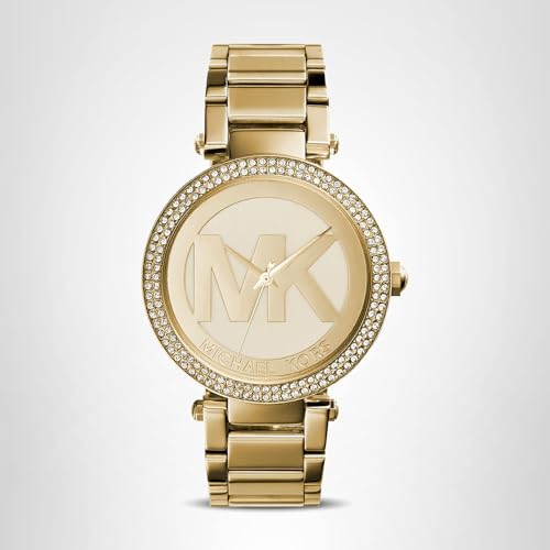 Michael Kors Watch for Women, Parker Three-Hand Gold-Tone Stainless Steel Women's Watch