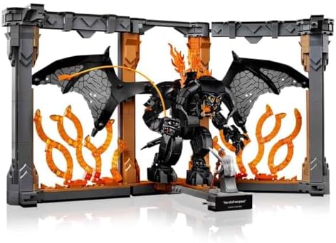LEGO Icons Yüzüklerin Efendisi: Balrog Kitaplık Dekoru 10367 – Yüzüklerin Efendisi Hayranı Yetişkinler için Koleksiyonluk Dekoratif Model Yapım Seti, Doğum Günü Hediyesi (1201 Parça) - Görsel 4