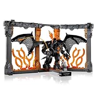 LEGO Icons Der Herr der Ringe: Balrog Bücherstütze - DIY Bücherregal Deko mit Gandalf dem Grauen Minifigur & Drachenfigur - Sammlerstück & Geschenk für Fans - 10367 – Ansicht 4