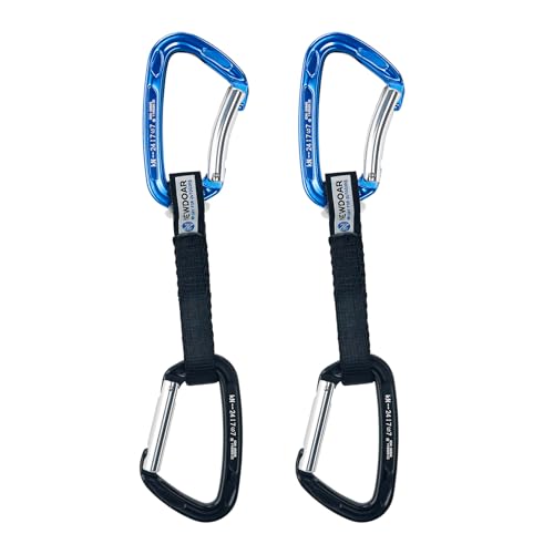 NewDoar Aluminum Quickdraws 2-Pack for Rock Climbing