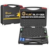 CVLIFE 2-in-1 Green Laser Bore Sight with Scope Level Kit Bore Sight Laser with 64 Adapter Fits .17 to 12GA Calibers Scope Bubble Level and Magnetic Scope Leveling Tool