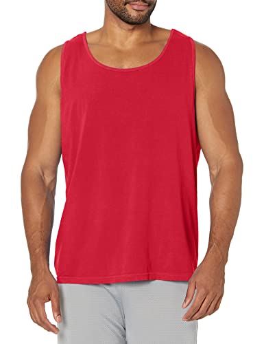 Image of Comfort Colors Men's Adult Pocket Tank Top, Style 9330 (3X-Large, Red)