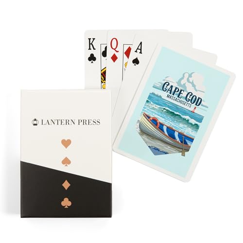 Lantern Press Cape Cod, Massachusetts, Baraja de Póker 52 Cartas