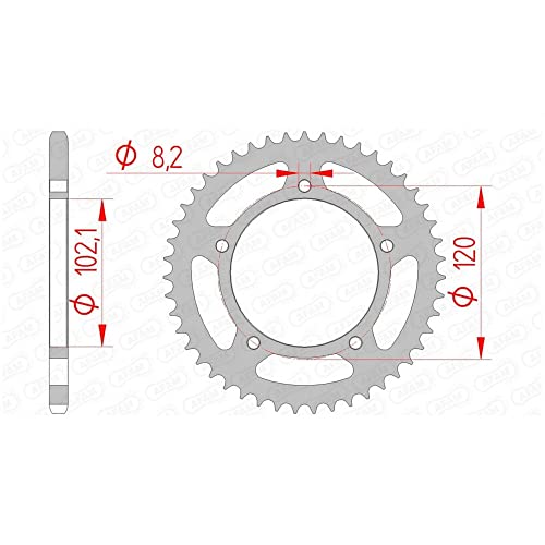 Afam Steel Standard Rear Sprocket 35104 - 420 - 3