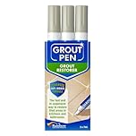 3 X LIGHT GREY Grout Pens for Restoring Tile Grout