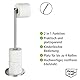 2in1 Stand Toilettenpapierhalter, Edelstahl matt