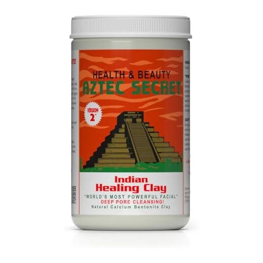 Aztec Secret – Indian Healing Clay – Deep Pore Cleansing Facial & Body Mask – The Original 100% Natural Calcium Bentonite Clay – New Version 2-32 Oz (Pack of 1)