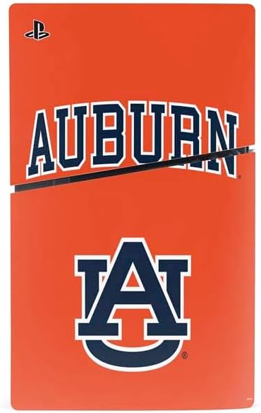 Skinit Decal Gaming Skin Compatible with PS5 Slim Disk Bundle - Officially Licensed Auburn University AU Orange Design