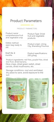 Xiaocun Diary Mix and match 15 different vegetables and fruit snacks to form green nutrition food