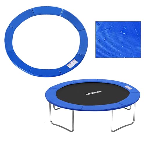 XMTECH Bâche de Protection pour Trampoline - Diamètre : 244/305/366 cm - Protection des Ressorts - Protection des Bords - Tapis de sécurité résistant aux UV - indéchirable - 30 cm - Bleu/Tricolore