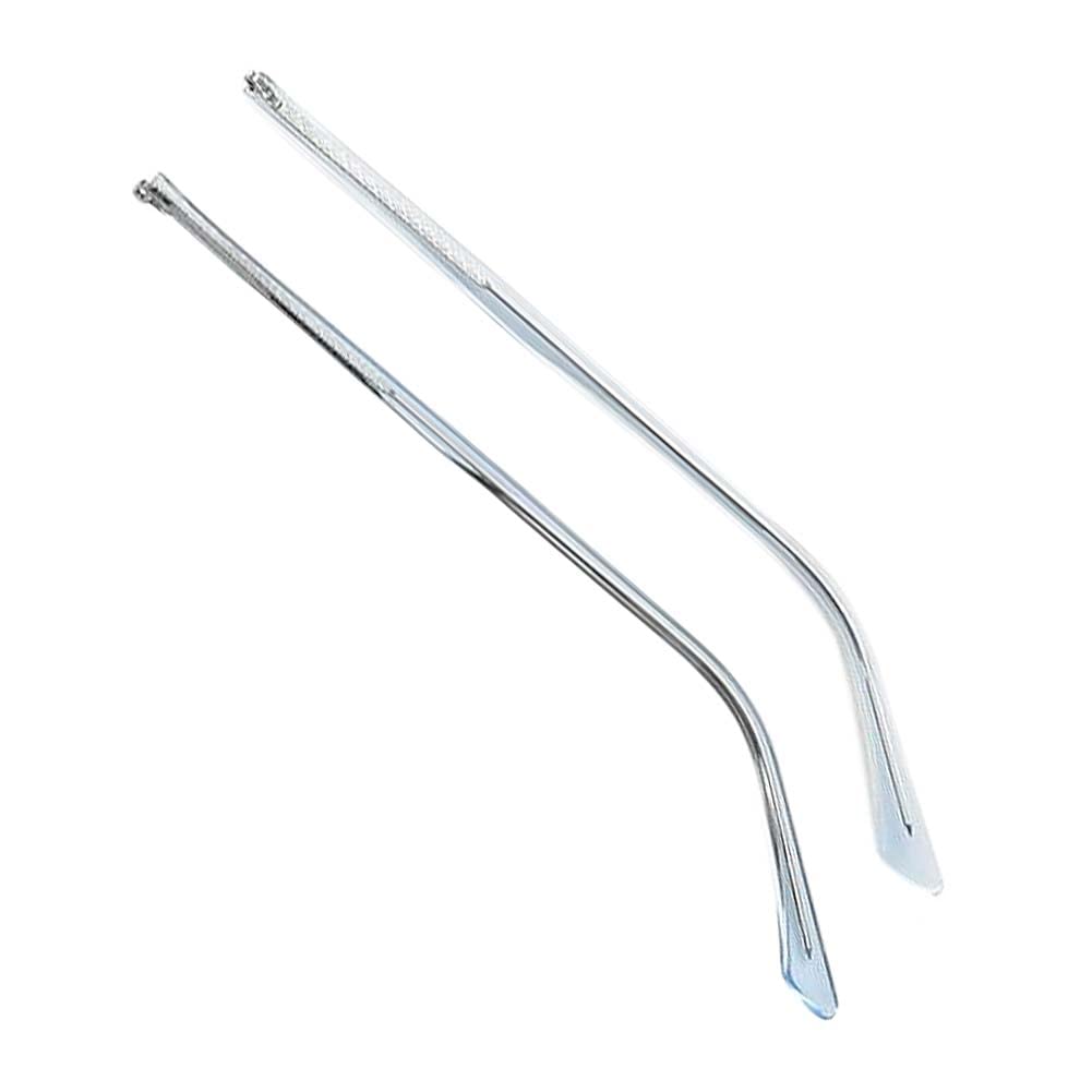 ZXGRfdefa Temple leg, Clear Blue Metal Eyeglass Temples Arms Single Tooth Plastic Glasses