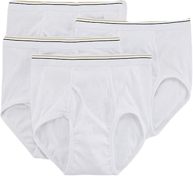 Stafford 4 Pack 100% Cotton Full-Cut Briefs White (30)