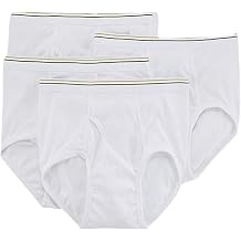 Stafford 4 Pack 100% Cotton Full-Cut Briefs White 30