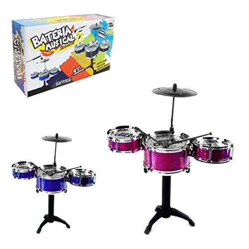 BATERIA MUSICAL JAZZ DRUM C/BAQUETA