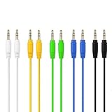 Cable Matters 5-Color Combo 3.5mm Stereo Audio Cable 6 Feet