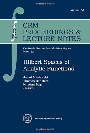 Hilbert Spaces of Analytic Functions book cover