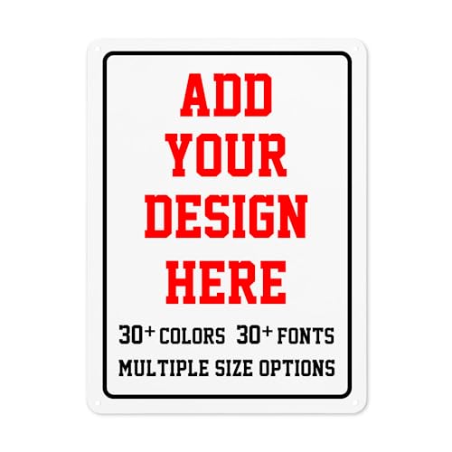 Custom Signs Outdoor，Personalized Metal Parking Signs For Business,Intersection Signs,Road Signs,Outdoor Garden Signs,Workplace,Office,Home,Hazard Decorative Signs. (Vertical, 18"x12")