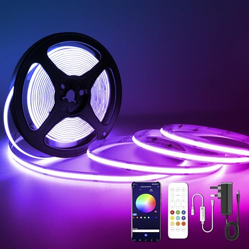 Taśma świetlna LED RGB, 3 m, wielokolorowa, z aplikacją Bluetooth i ustawieniem timera, do domu, sypialni, telewizora, kuchni