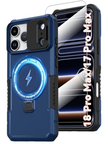 KTUOHU Magnetic for iPhone 18 Pro Max Case/ 17 Pro Max Case with Ring Stand