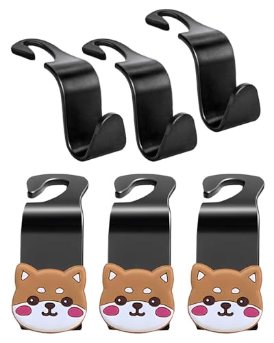 ZEXIJOW Confezione da 6 ganci in plastica,Gancio posteriore per sedile