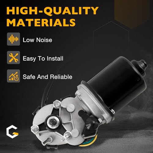Image of Front Windshield Wiper Motor Compatible with 2004-2012 Chevy Colorado GMC Canyon Pickup, 2006 Isuzu i-280 i-350 Crew Cab Pickup, 2007-2008 i-290 i-370, 4-Pin, Replace# 401062 25809218 88958223