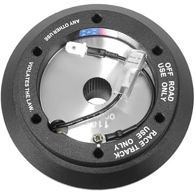 NRG Innovations NRG-SRK-110H Racing Style, Steering Wheel Quick Release Short Hub Adapter, 6 X 70mm Bolt Pattern, Black Body