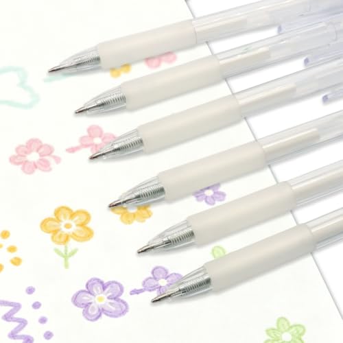 Murtenze 6 Pack Quick Dry Glue Pens with 12 Pcs Replacement Pen Refills, White Glue Applicator Ballpoint Roller Stick Set, Precise Fine Tip Adhesive for Crafting/Scrapbooking/Card Making - Image 5