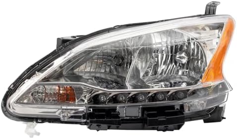 TRQ Driver Side Headlight Assembly Halogen for 2013-2015 Nissan Sentra