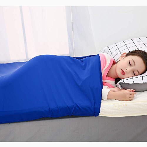 BUZIO Pouch Sensory Bed Sheet for Kids, Twin Size Bed, Royal Blue