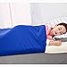 BUZIO Pouch Sensory Bed Sheet for Kids - Compression Alternative to Heavy Blanket, Breathable, Stretchy, Adjustable, Twin, Royal Blue