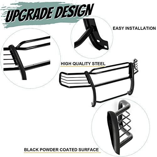 Hecasa Brush Grill Guard Compatible With 1997-2003 Ford F150 F250Ld 4Wd Expedition 4Wd 2004 Heritage Bull Bar Front Bumper Grill Grille Guard Protector Brush Push Bar Black Powder Coated Steel #TOP1