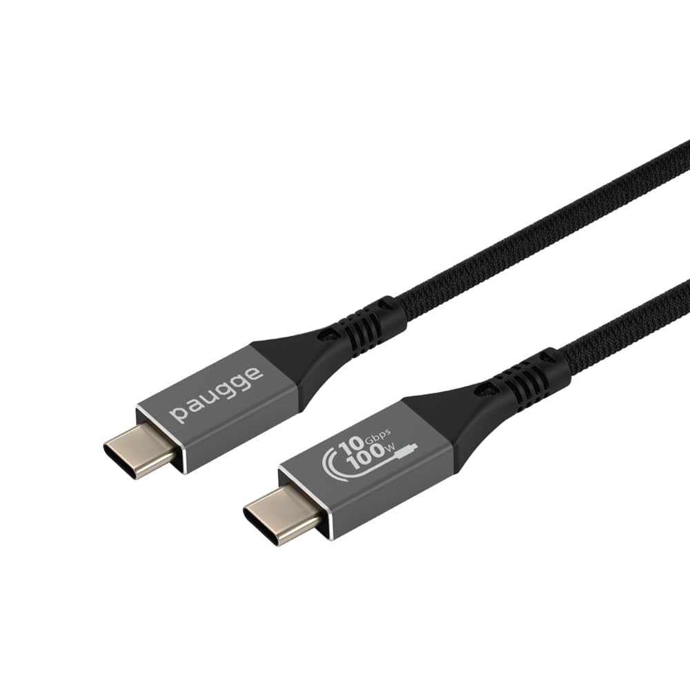 Paugge USB 3.1 Cable - 10Gbps, USB C Image, Audio, Data and Charging Cable - 5 Meters