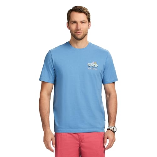 Izod Men's Saltwater Short Sleeve Graphic T-Shirt, Riviera Surf, X-Large
