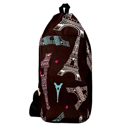 Sac à dos à bandoulière pour voyage et randonnée urbaine style parisien