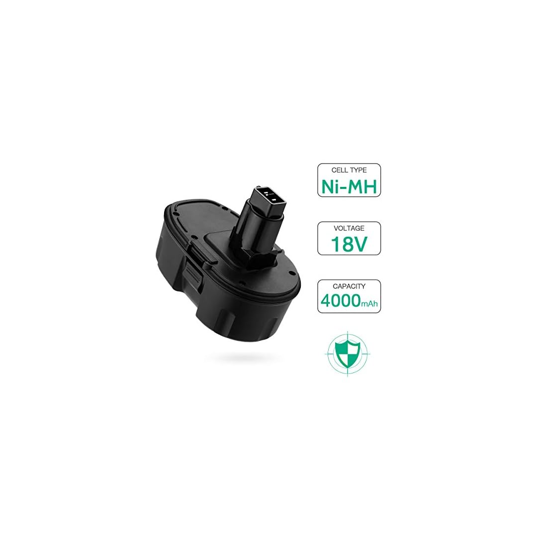 FirstPower 4.0Ah 18V DC9096 DC9098 Replacement Battery - Compatible with Dewalt 18V XPR Cordless Power Tools DC9096…