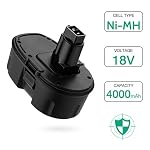 FirstPower 4.0Ah 18V DC9096 DC9098 Replacement Battery - Compatible with Dewalt 18V XPR Cordless Power Tools DC9096…