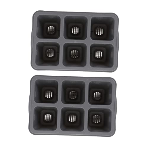 TOYANDONA 2Pièces Plantes Pots de Fleurs Saucers Pot de Germination Pratique pour Intérieur Jardin