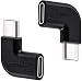 Produktbild Cellularize USB C Rechter Winkel Adapter (2 Stück) 3.1/10Gbps Gen2 90 Grad Typ C Stecker auf Buchse, rechts und links gewinkelt Verlängerung adapter für Laptop, Tablet, Phone, Telefon