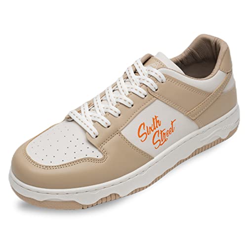 Sixth Street Mens Flare Beige Sneakers_6 UK (SSM058) (B0C698782X) Amazon Price History, Amazon Price Tracker