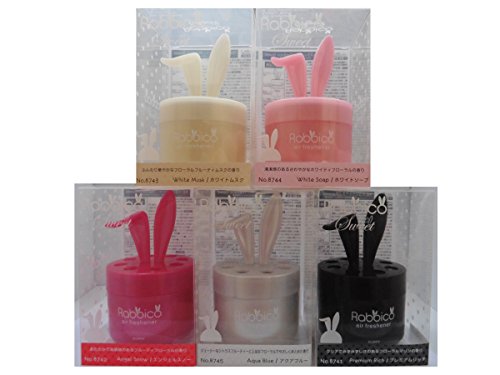 High Premium Quality Rabbico Sweet 2 Packs (Rabbit Lovely Ears Shape) Car, Home, Office Air Freshener Angel Snow Scent - Luxurious Floral Fruity Blend Complemented By Amber And Vanilla Scent #TOP5