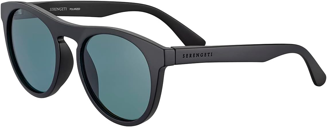 KINGMAN Matte Black - Saturn Polarized Petrol Blue