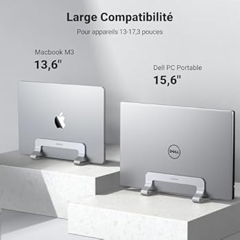 Verticale laptopstandaard houder 3 sleuven, FLEVO verstelbare Verticale laptopstandaard houder 3 sleuven, FLEVO verstelbare