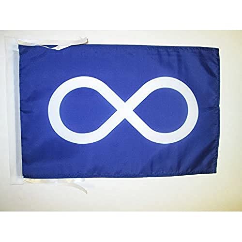 AZ FLAG, Metis people of Saskatchewan and Québec Flag, 18'' x 12'', 100% Polyester metis Small Banner with Two Cords