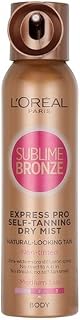L'Oreal Sublime Bronze Self Tan Express Mist Spray Body, Packaging May Vary, 150 ml