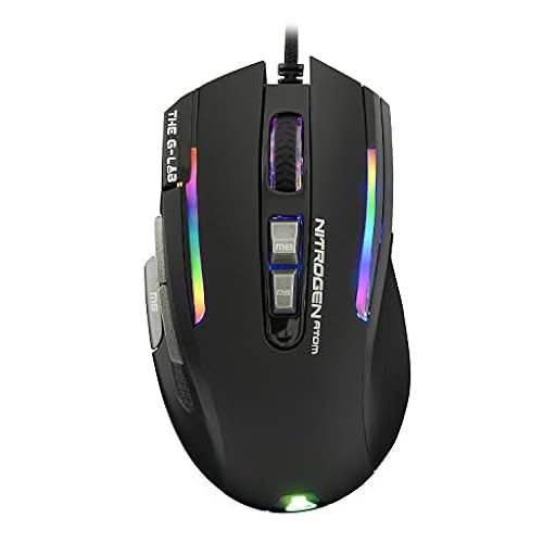 The G-Lab Kult NITROGEN Atom Mouse Gaming con Cable de Alto Rendimiento –Sensor Óptico 4800 dpi, RGB, 9 Botones Programables, Ultraligero, Ideal para MOBA/FPS – Compatible con PC/PS5/Xbox One – Negro | Ya disponible en tu tienda friki favorita! En mundofriki.es! The G-Lab Kult NITROGEN Atom Mouse Gaming con Cable de Alto Rendimiento –Sensor Óptico 4800 dpi, RGB, 9 Botones Programables, Ultraligero, Ideal para MOBA/FPS – Compatible con PC/PS5/Xbox One – Negro | Ya disponible en tu tienda friki favorita! En mundofriki.es!