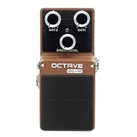 OCT 2: Adjusts the volume of the sound two octaves lower than the original sound OCT 1: Adjusts the volume of the sound one octave lower than the orginal sound DIRECT LEVEL: Adjusts the dry signal level Power：9V DC center negative